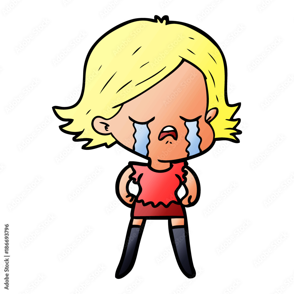 cartoon girl crying cartoon girl crying