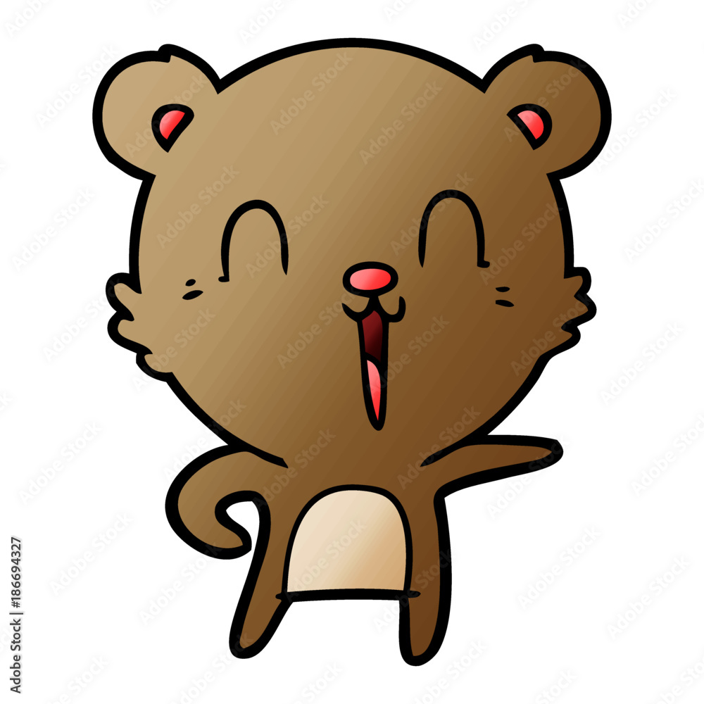 Obraz premium happy cartoon bear