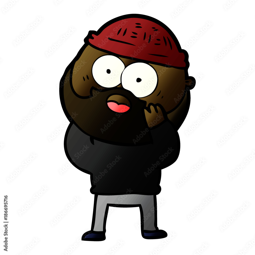 cartoon bearded man cartoon bearded man