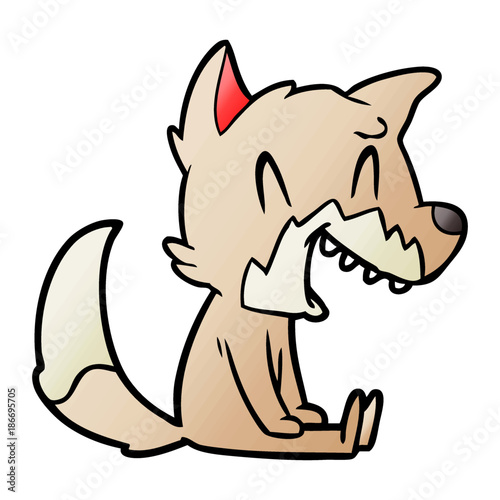 laughing fox cartoon