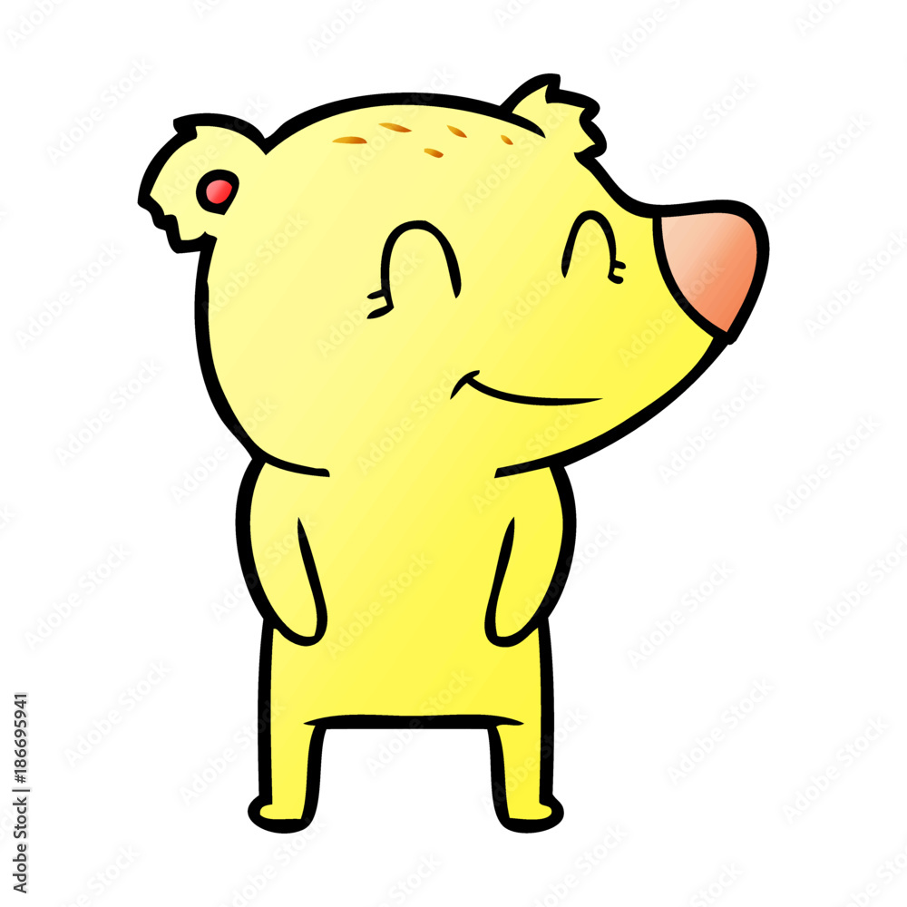 friendly bear cartoon friendly bear cartoon
