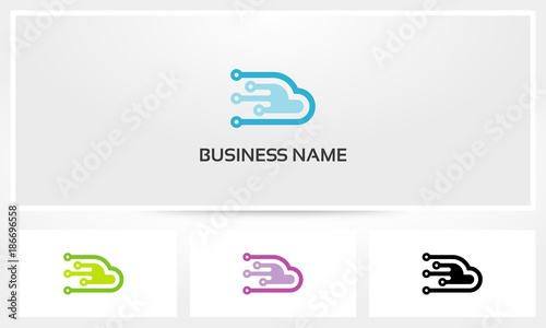 Cloud Nodes Hosting Connect Digital Logo