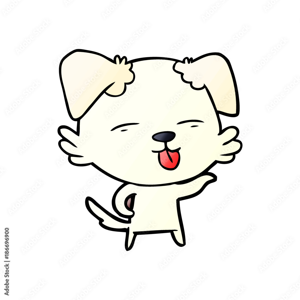 cartoon dog sticking out tongue cartoon dog sticking out tongue
