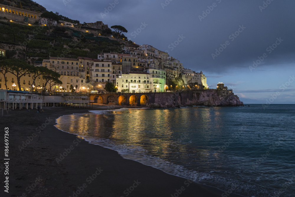 Amalfi - Costiera Amalfitana al calare della sera