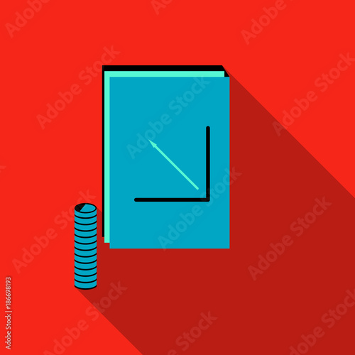 Money Folder icon. Vector illustration style is a flat icon money folder in color additional versions.