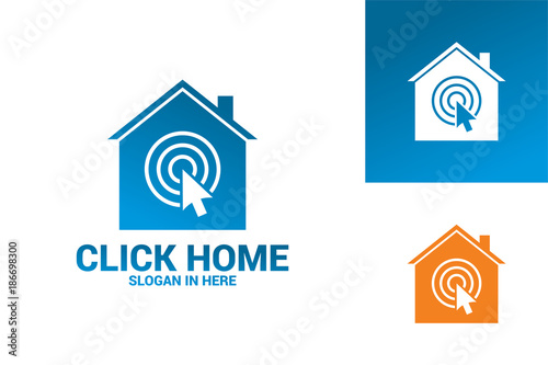 Click Home Logo Template Design