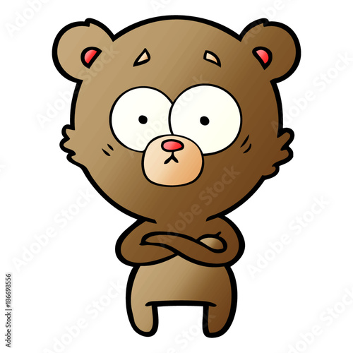 surprised bear cartoon