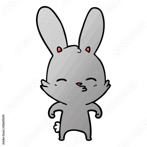 curious bunny cartoon