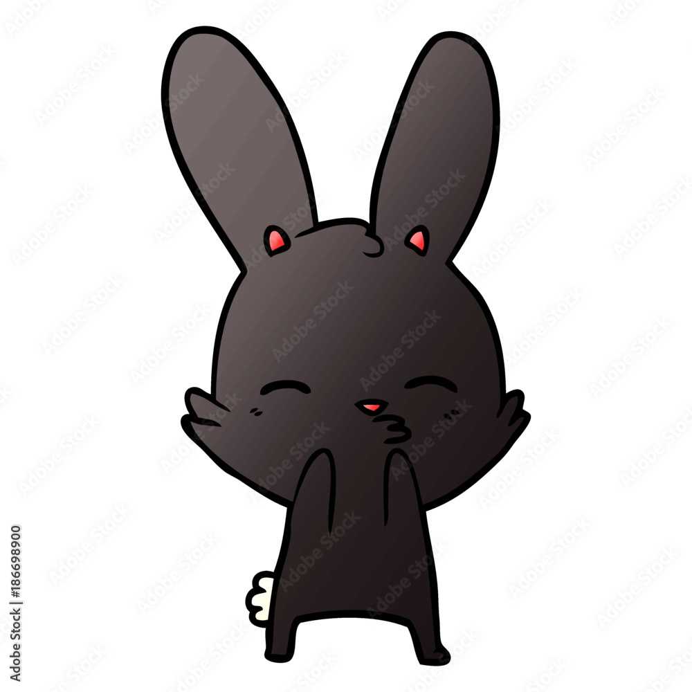 curious bunny cartoon