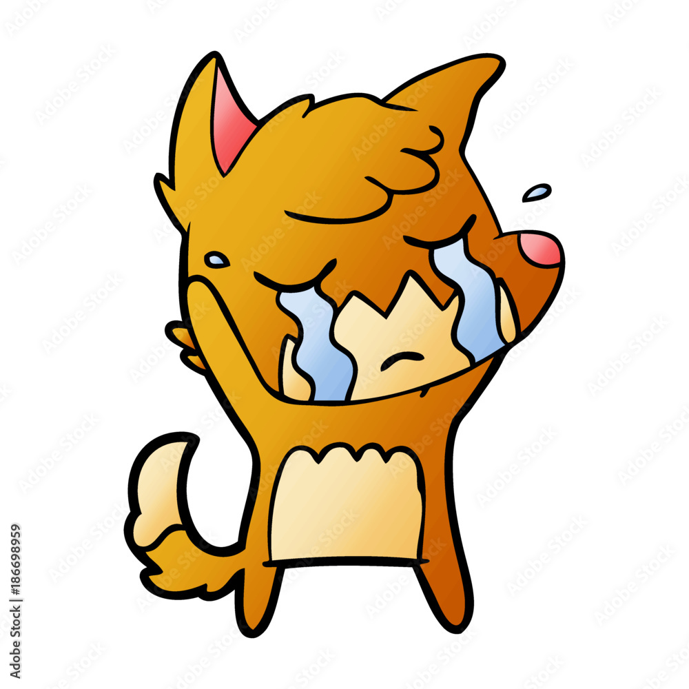 crying fox cartoon crying fox cartoon