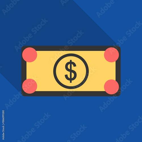 100 50 ,Dollar Banknotes. Suitable for discount cards, leaflet, coupon, flyer, vouchers. Vector, flat style. American money