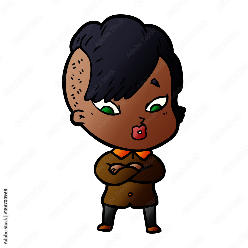 cartoon surprised girl cartoon surprised girl