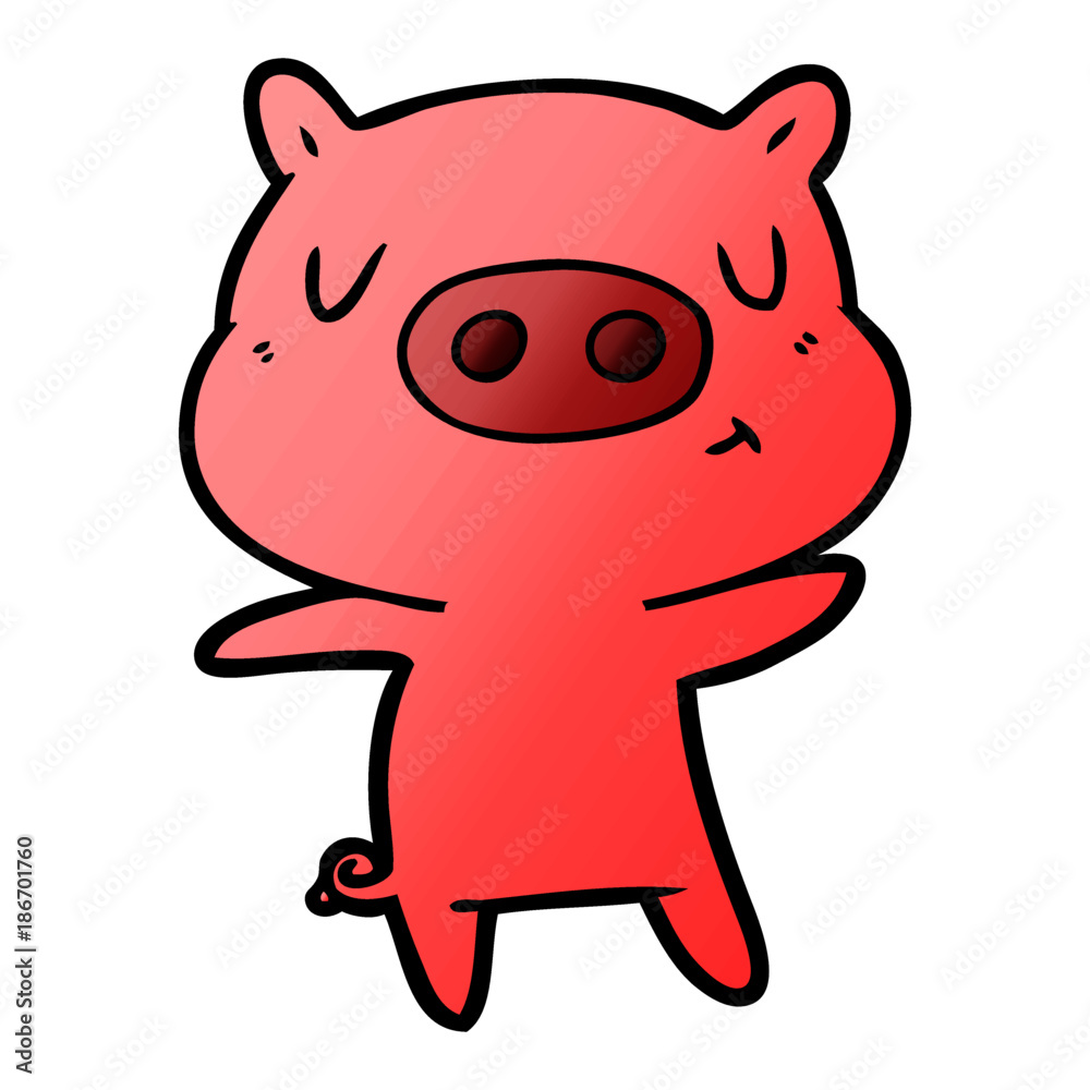 cartoon content pig