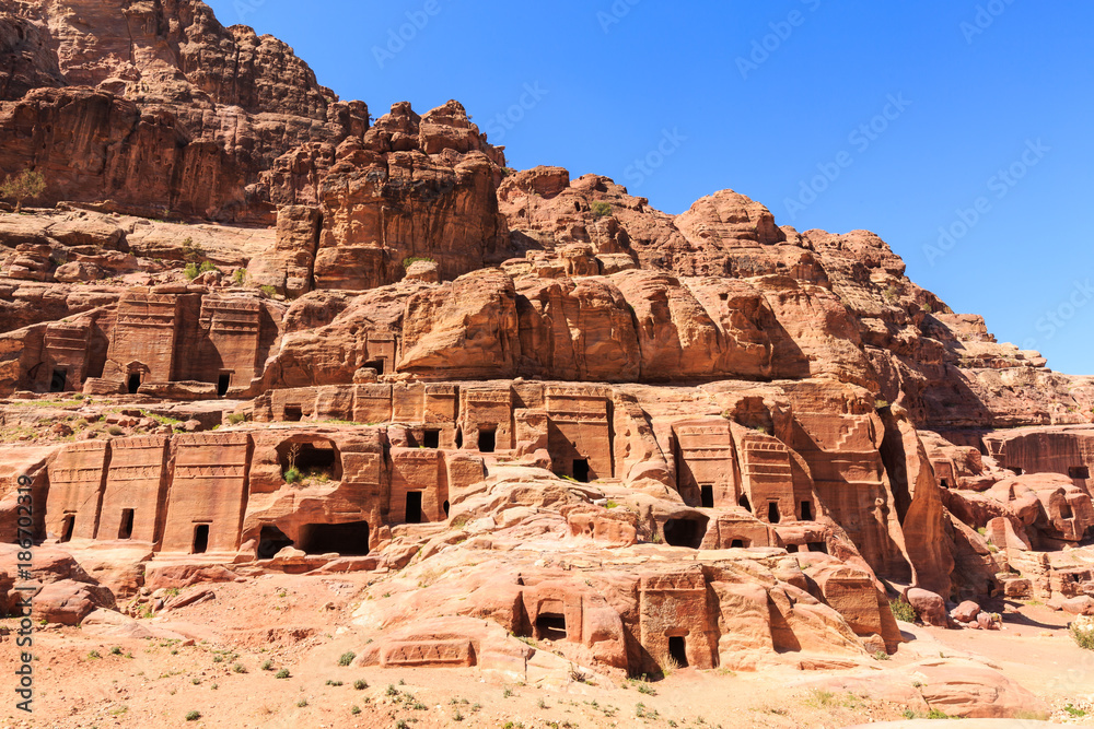 at Petra the ancient City  Al Khazneh in Jordan