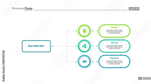 Three Options Flowchart Slide Template