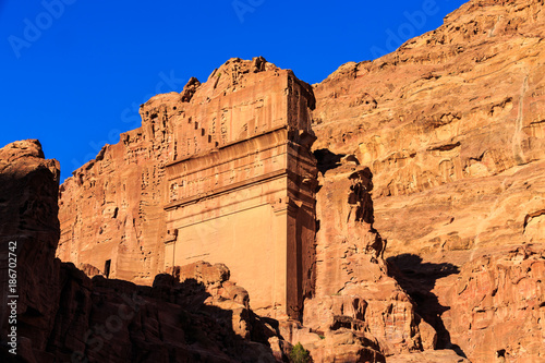 Uneishu Tomb at Petra the ancient City  Al Khazneh in Jordan