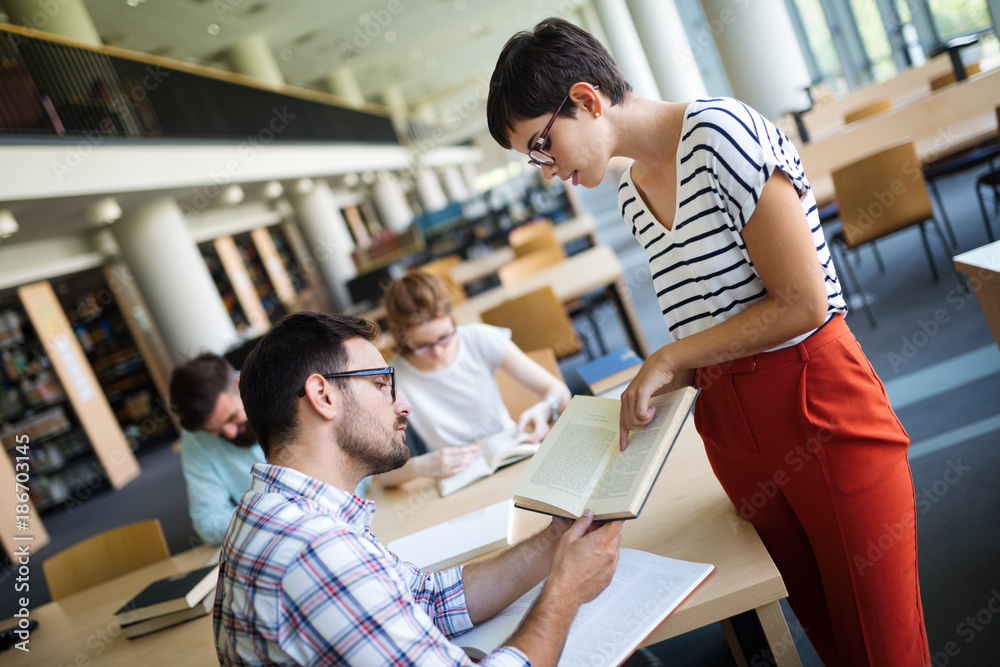 Students preparing the examinations