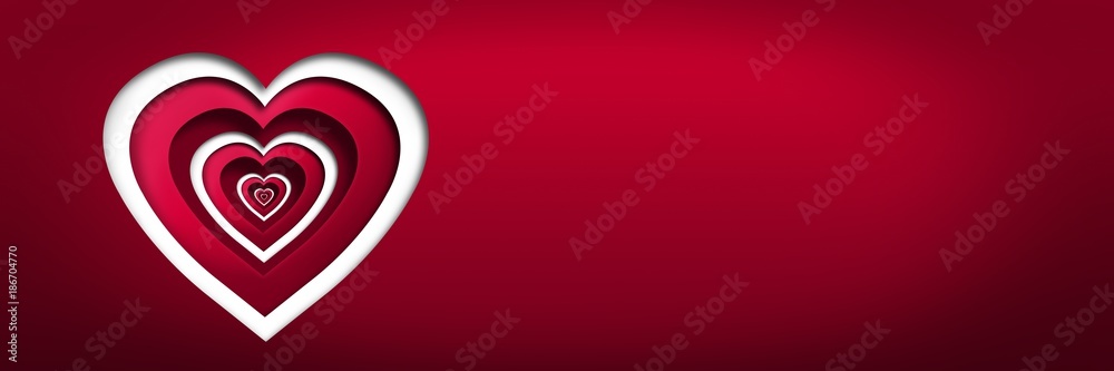 Valentines day design with hearts Valentines day design with hearts