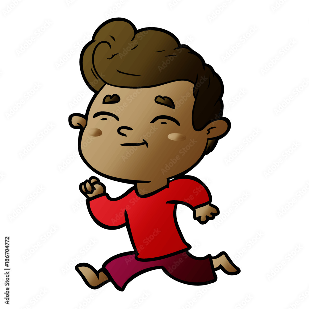 running cartoon man running cartoon man