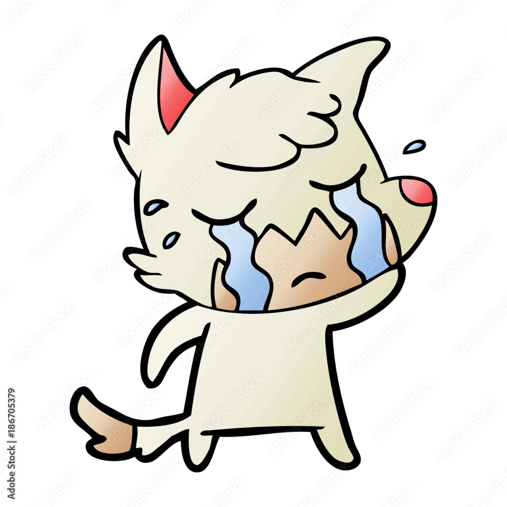 crying fox cartoon crying fox cartoon