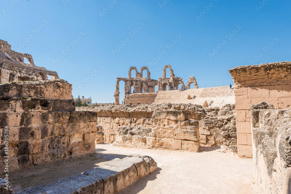Amphitheatre of El Jem in Tunisia