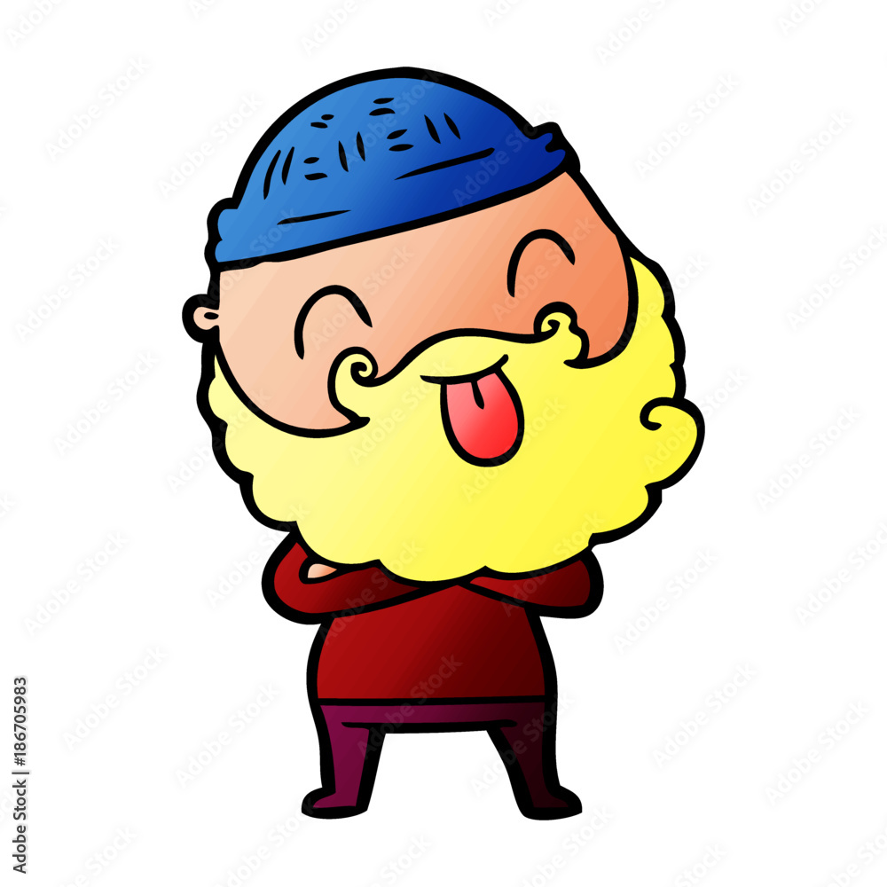 man with beard sticking out tongue man with beard sticking out tongue