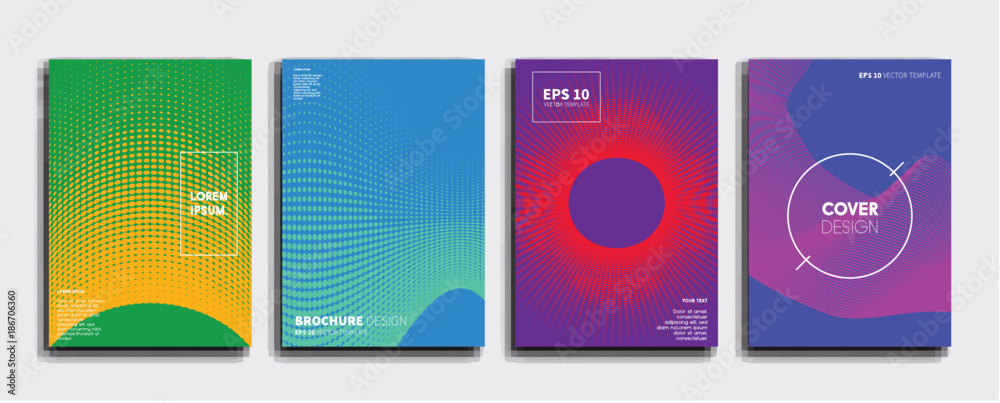 Minimal Vector cover designs. Future Poster template.