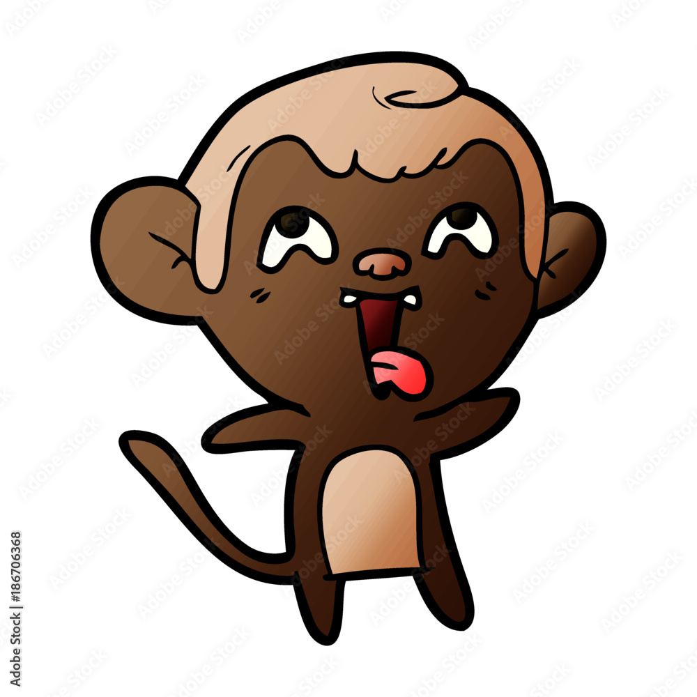 crazy cartoon monkey crazy cartoon monkey