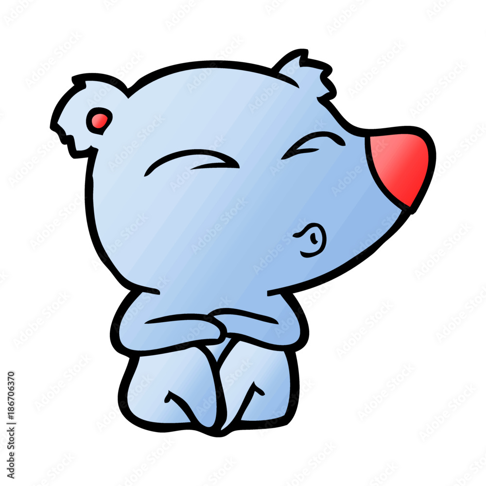 cartoon whistling bear cartoon whistling bear