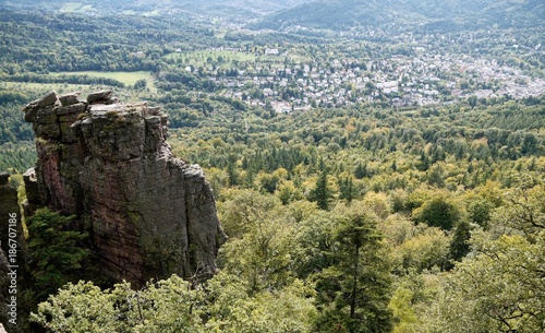 Baden-Baden mit Battertfelsen