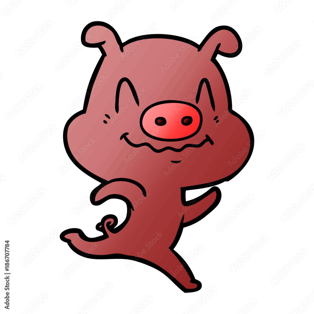 nervous cartoon pig nervous cartoon pig