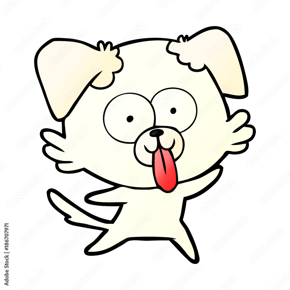cartoon dog with tongue sticking out cartoon dog with tongue sticking out