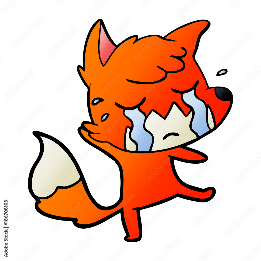 crying fox cartoon crying fox cartoon