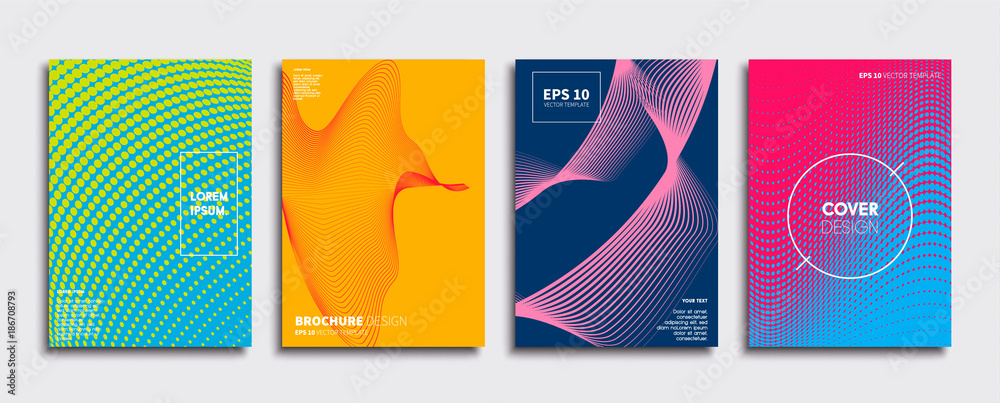 Minimal Vector cover designs. Future Poster template.