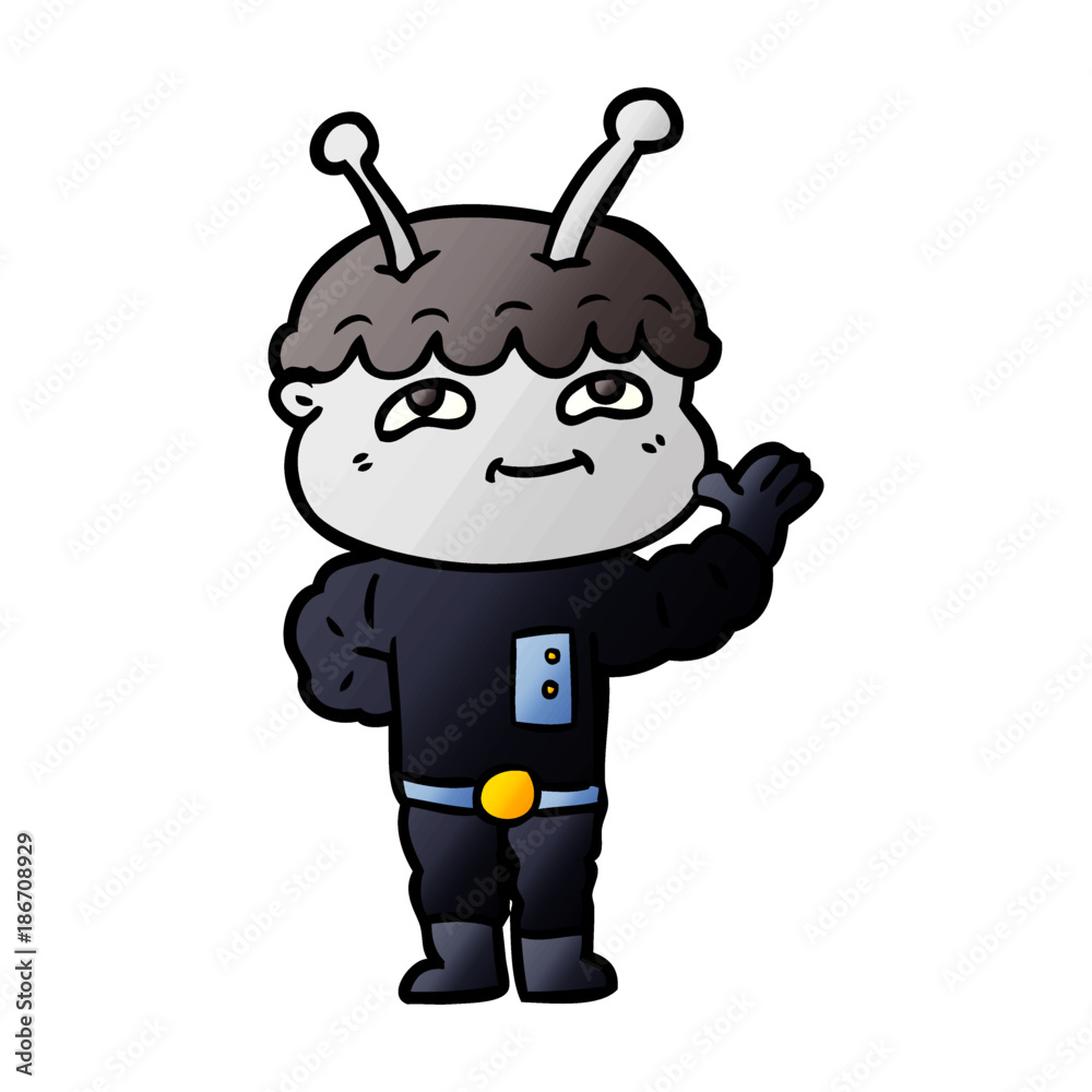 friendly cartoon spaceman friendly cartoon spaceman
