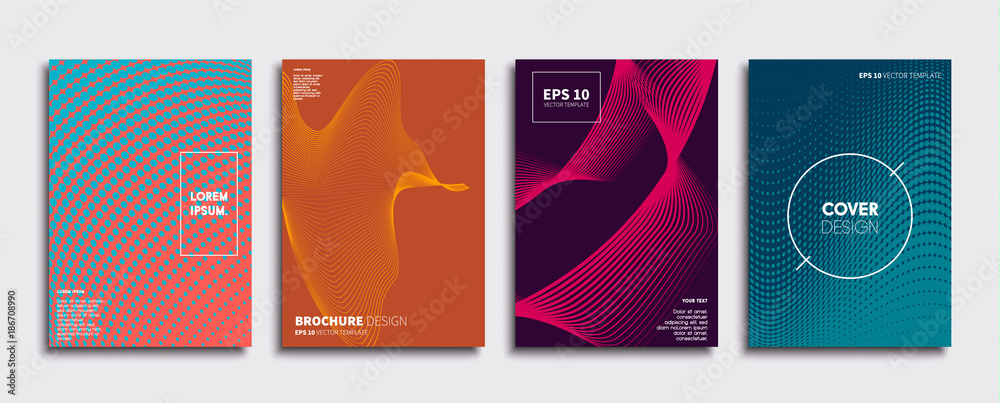 Minimal Vector cover designs. Future Poster template.