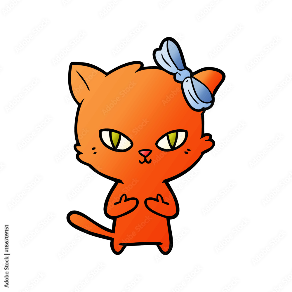 cute cartoon cat
