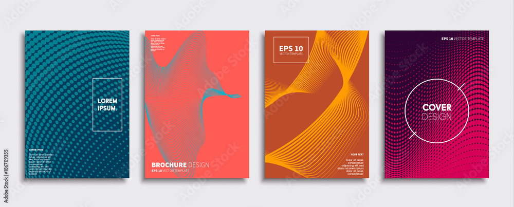 Minimal Vector cover designs. Future Poster template.