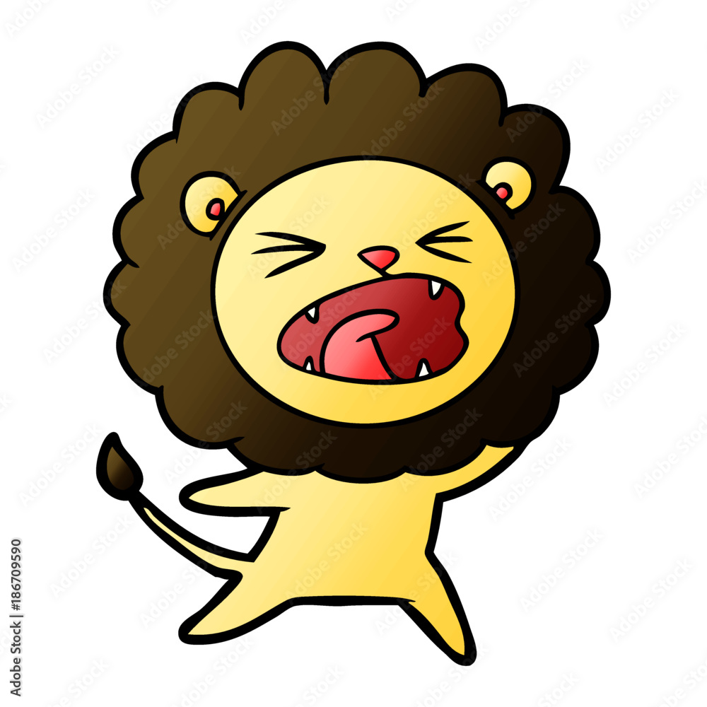 cartoon lion cartoon lion