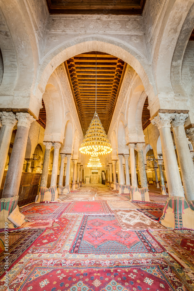 Obraz premium The Great Mosque of Kairouan in Tunisia