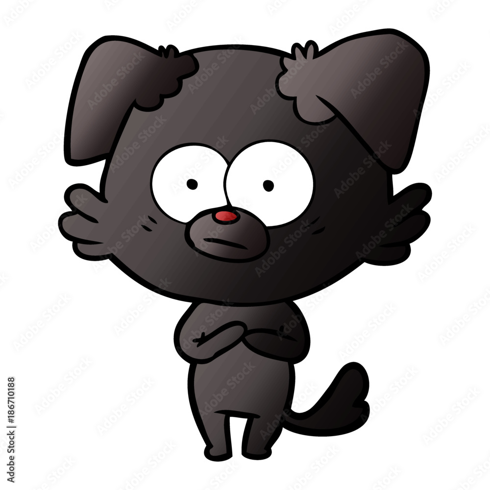 nervous dog cartoon nervous dog cartoon