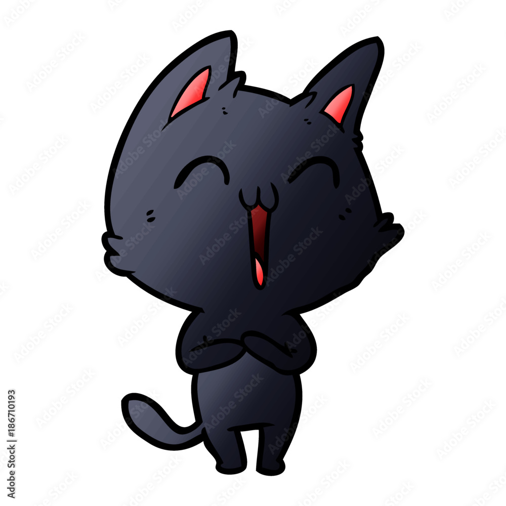 happy cartoon cat happy cartoon cat