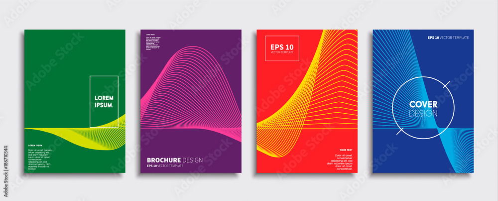 Minimal Vector cover designs. Future Poster template.