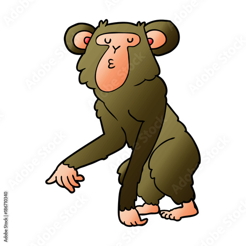 cartoon chimpanzee