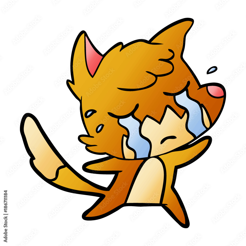 crying fox cartoon crying fox cartoon