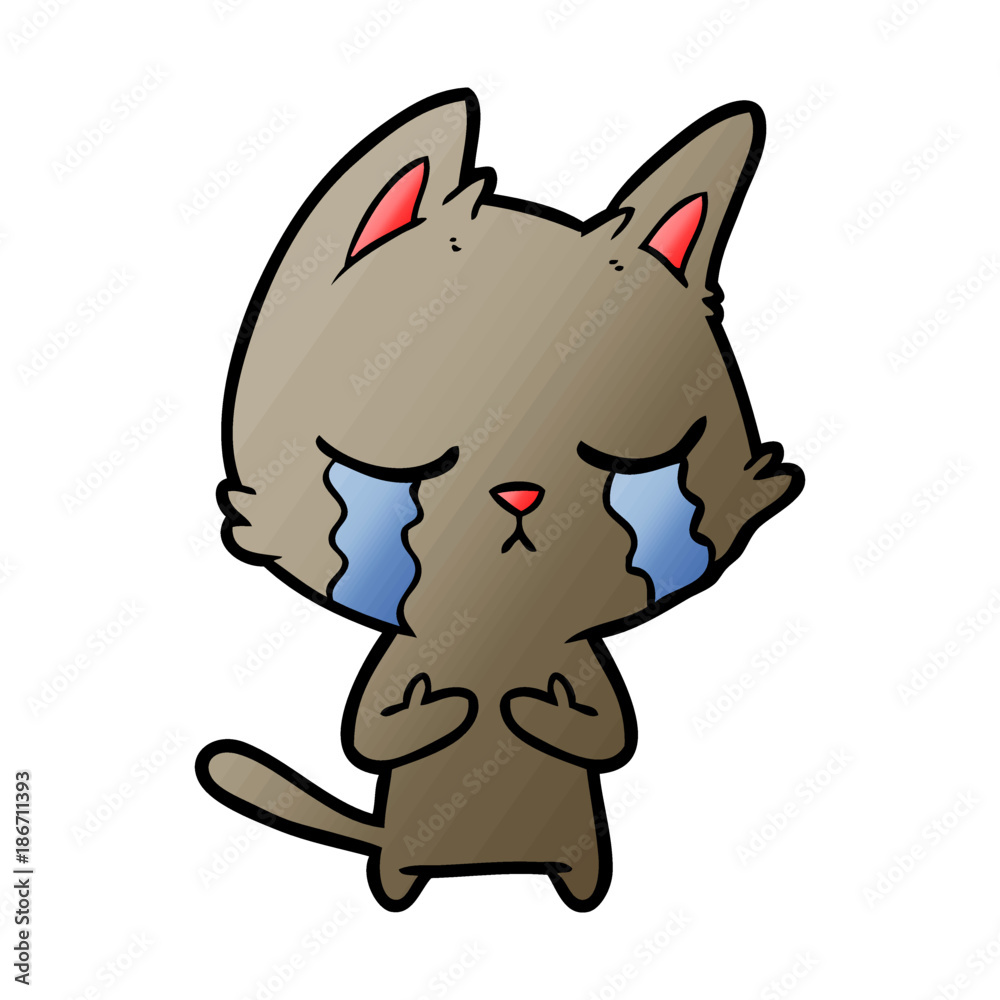 crying cartoon cat crying cartoon cat