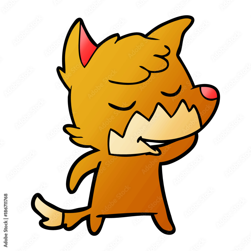 friendly cartoon fox friendly cartoon fox