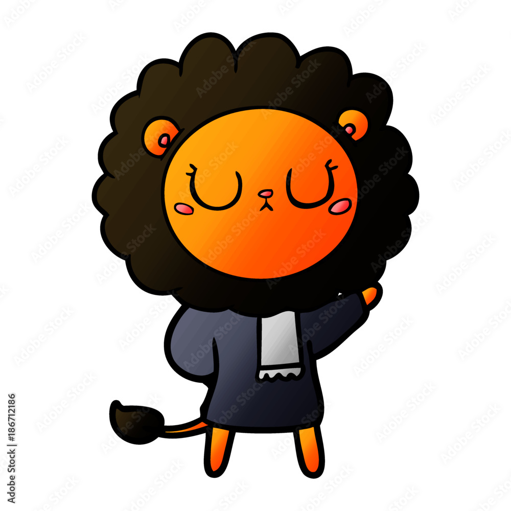 cartoon lion