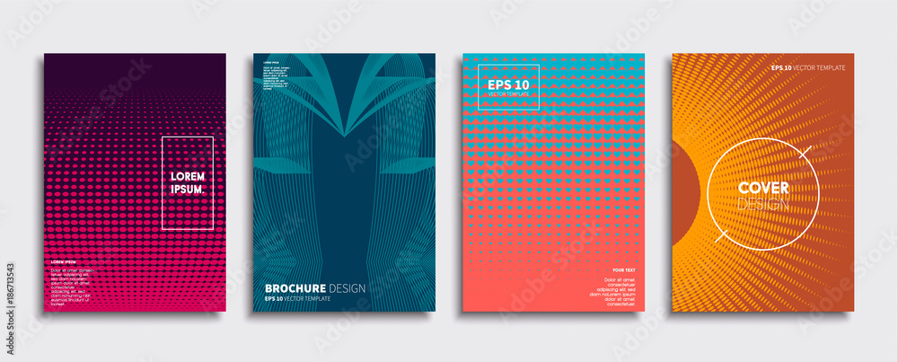 Minimal Vector cover designs. Future Poster template.