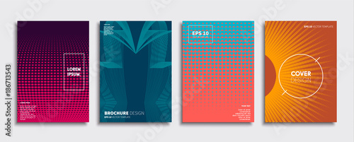 Obraz na płótnie Minimal Vector cover designs. Future Poster template. w salonie